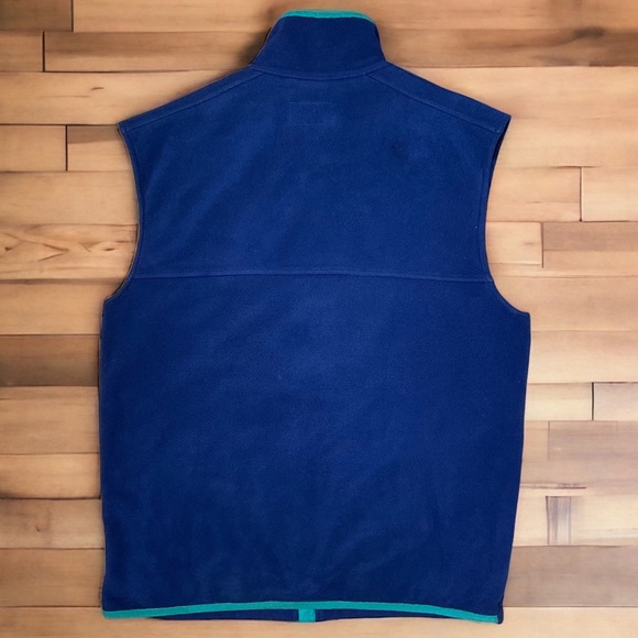 Vintage LL Bean Full Zip Polartec Fleece Vest Windblock Series Blue M - Picture 2 of 12